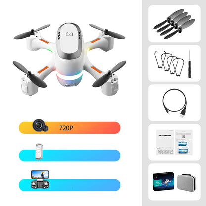 Mini avion télécommandé à LED dégradé de photographie aérienne