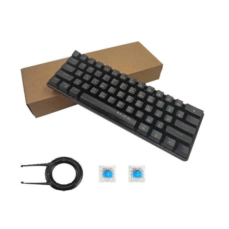 61 Key Bluetooth Mechanical Keypad Wireless Green Axis Home Office Set