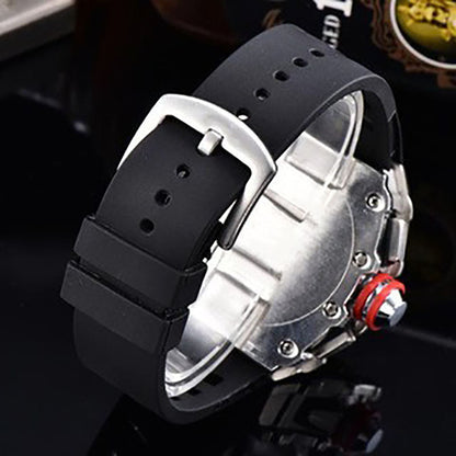 Business Six-hand Running Seconds Barrel-shaped Quartz Watch