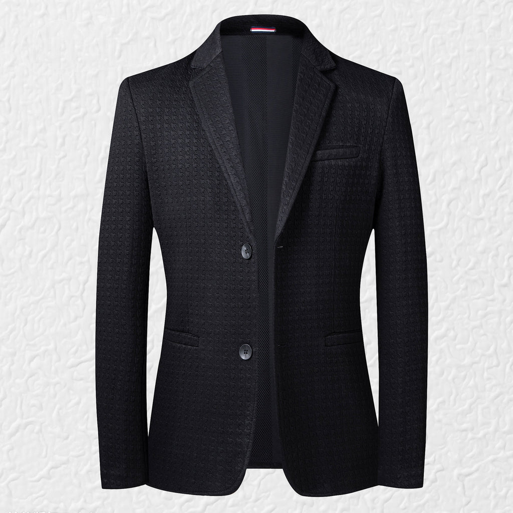 Knitted Texture Leisure Suits For Men Top