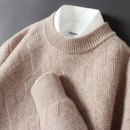 Autumn And Winter New Pure Color Men's Knitted Base Cardigan
