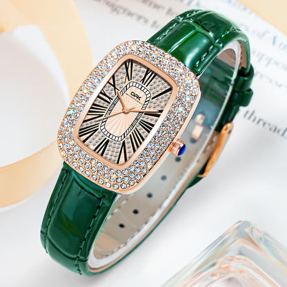 Watch Diamond Elegant Retro Belt Model