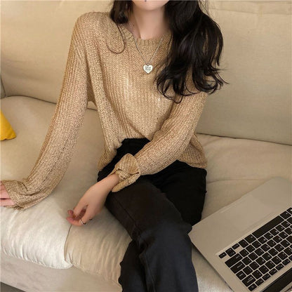 thin pullover, fashion long sleeve sweater