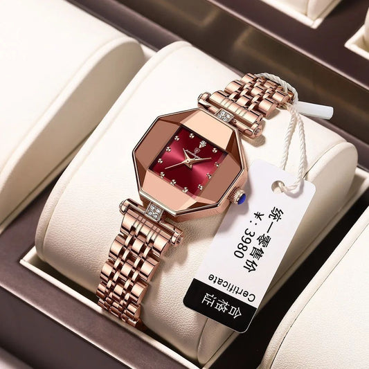 Women's Fashion Quartz Watch Square Waterproof