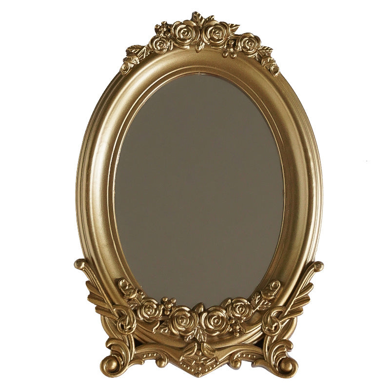 Decoración de bandeja de accesorios para fotos de espejo retro