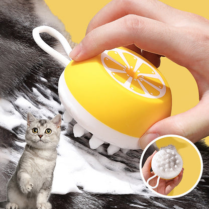 Pet Chien Chat Brosse De Bain 2-en-1 Pet SPA Massage Peigne Doux Silicone Pet Douche Cheveux Toilettage Cmob Chien Outil De Nettoyage Animaux Fournitures