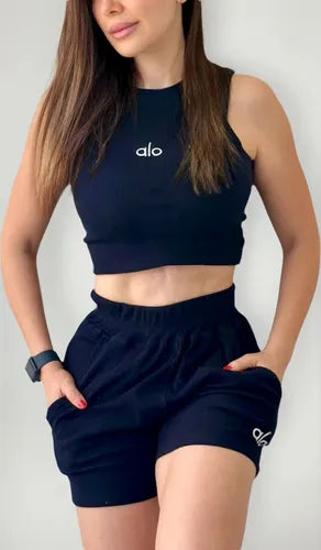 Conjunto Deportivo Crop Short ALO