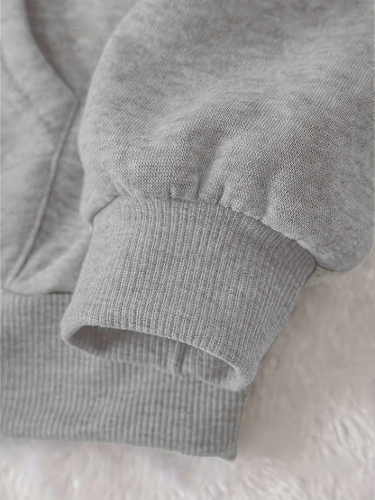 Women's Hoodie Light Gray Pullover Australian Surfing Pattern