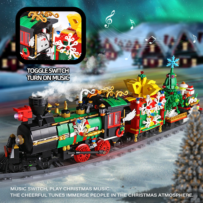 Mould King Creative Toys APP Remote Control Trains Motorized Winter