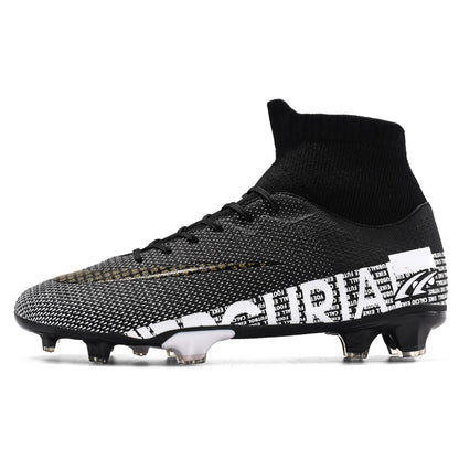 Men's Plus Size Soccer Shoes High Top AG Spikes