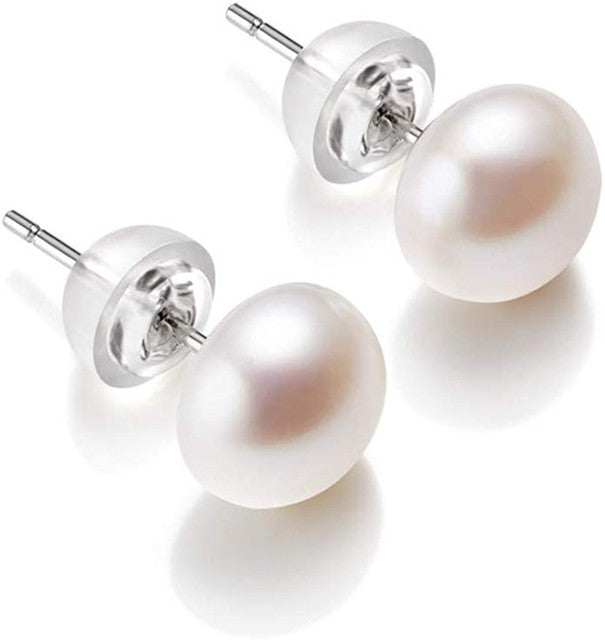 Boucles d'oreilles en perles d'eau douce naturelles True 925 Stirlingsley