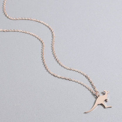 Animal Kangaroo Necklace Clavicle Chain Jewelry