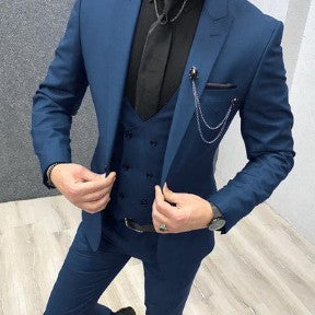 Traje de padrino de novio para hombre de tres piezas