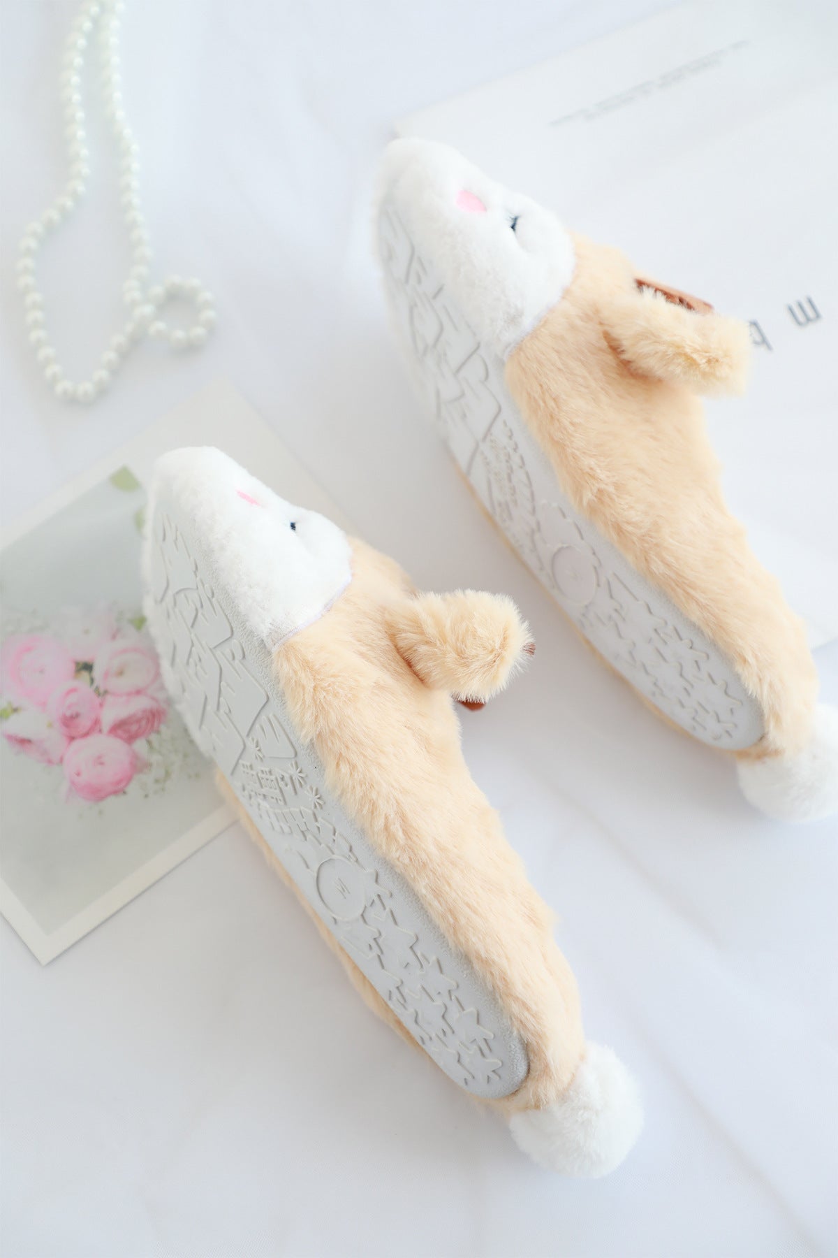 Love Elk Plush Home Warm Slippers