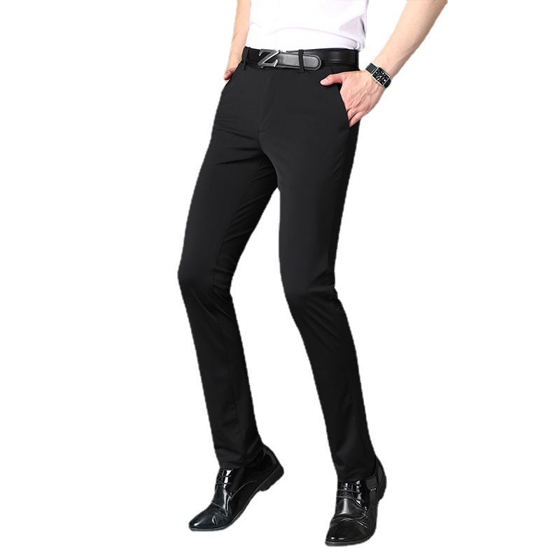 Pantalones Casuales De Moda Verano Seda De Hielo Hombres