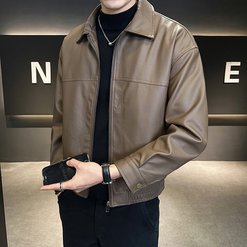 Slim-fit Trendy High-grade Pu Shuai Motorcycle