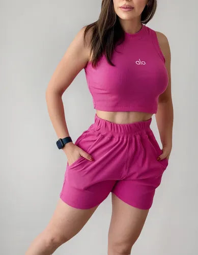 Conjunto Deportivo Crop Short ALO