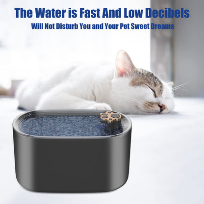 3L chat fontaine à eau filtre automatique buveur pour chiens chats distributeur d'eau pour animaux de compagnie distributeur d'eau ultra-silencieux avec lumière LED produits pour animaux de compagnie