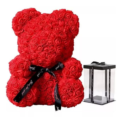 Oso De Flores Oso De Regalo Oso De Rosas Foamy (color Rojo)