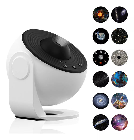 🌌NebulaDream proyector de galaxias color blanco con pantalla