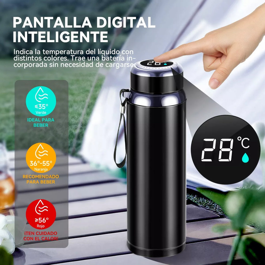 Termo 1000ml De Acero Inoxidable 316 Vaso Pantalla Digital