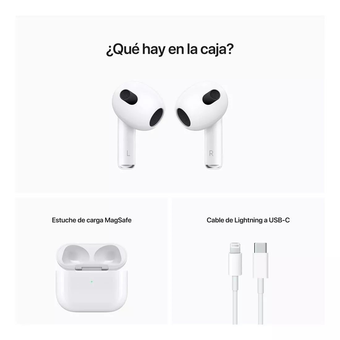 Apple AirPods (3ª generación) con caja de carga