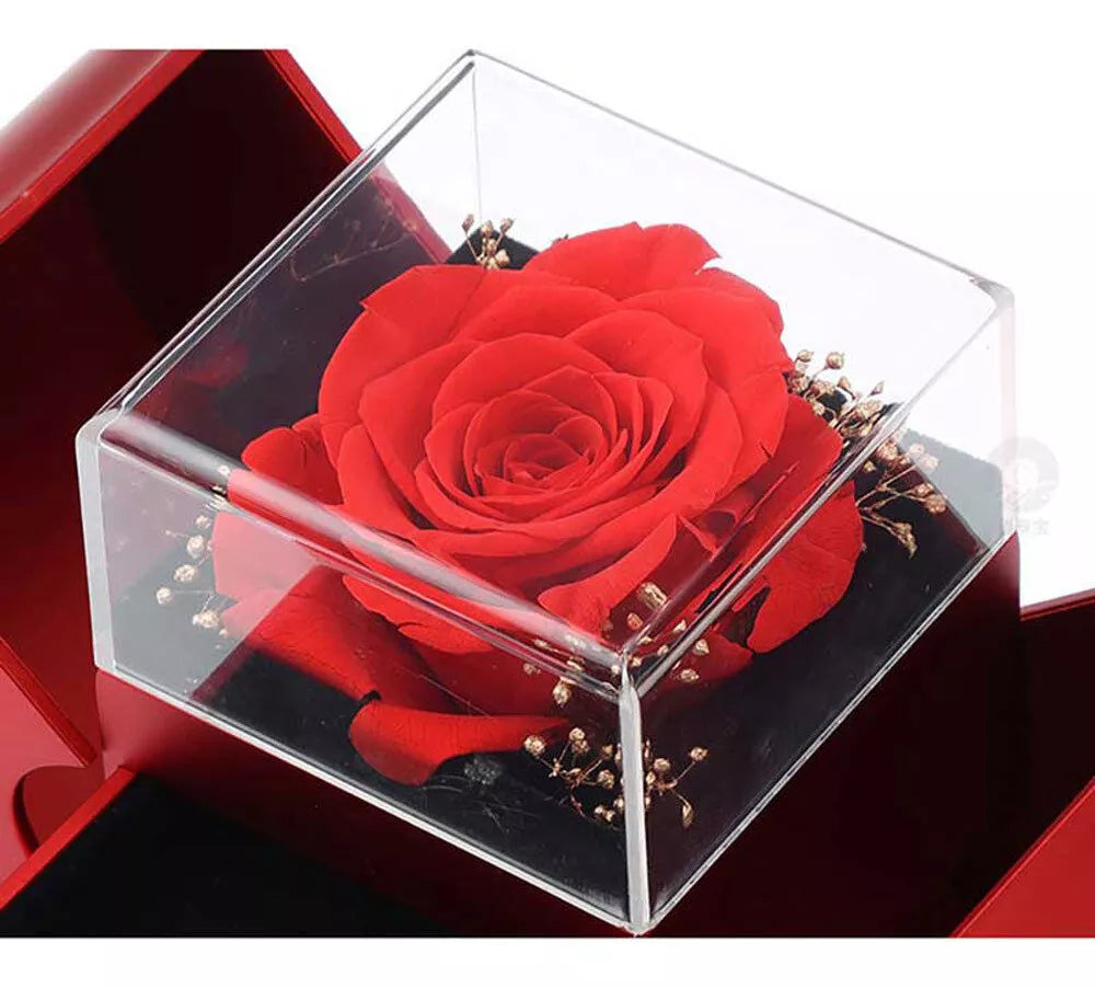 Caja Para Collares Con Flores Eternas De Amor